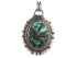 Sterling Silver Turquoise Oval Handcrafted Artisan Pendant, (SP-5754)